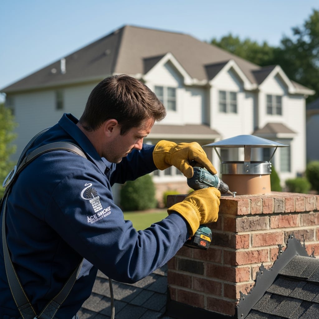 Boston Chimney Cap Installation